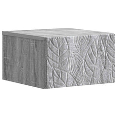 vidaXL Wall-Mounted Bedside Cabinet 2 pcs Grey Sonoma 4