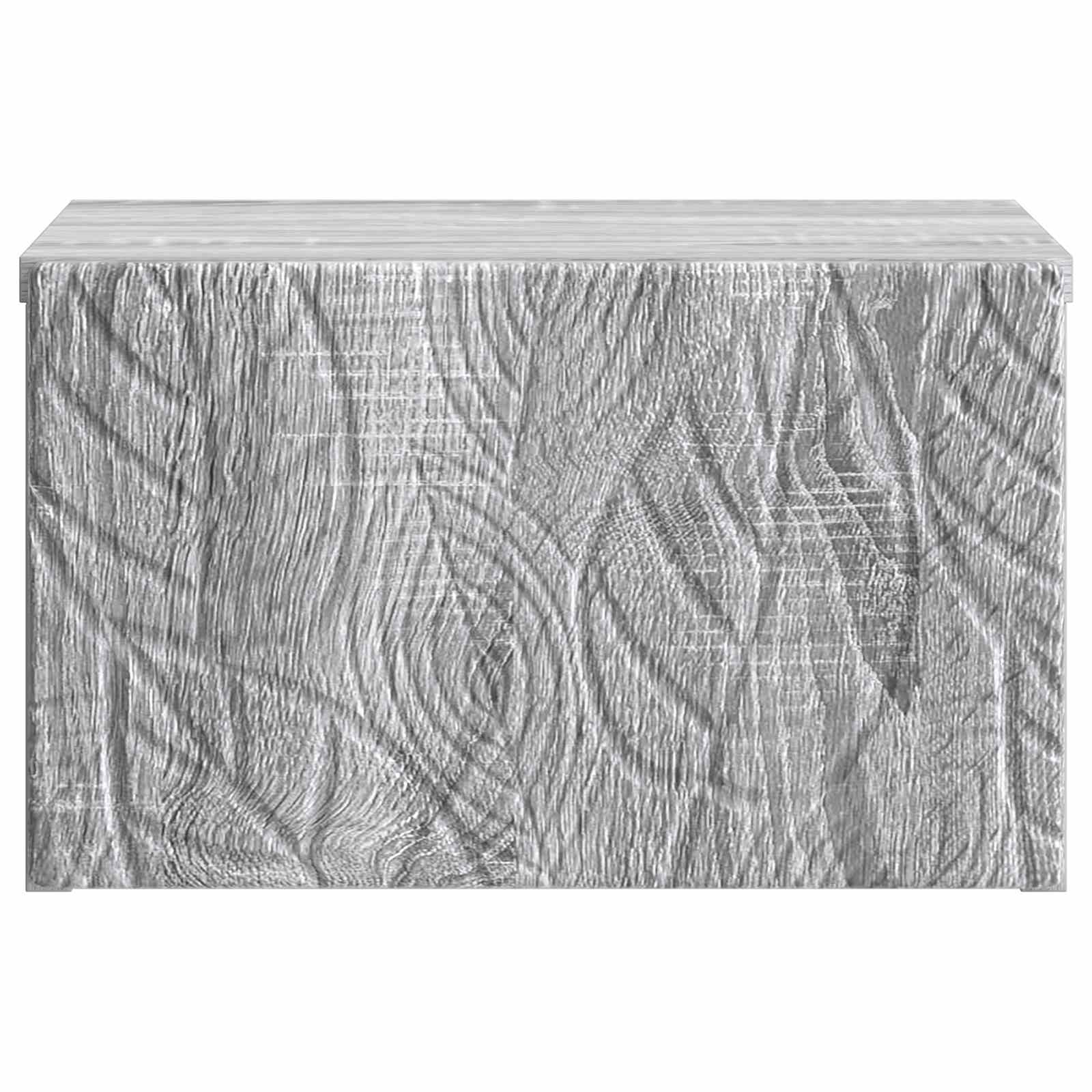 vidaXL Wall-Mounted Bedside Cabinet 2 pcs Grey Sonoma 6