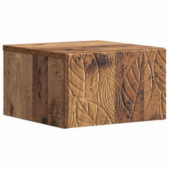vidaXL Wall-Mounted Bedside Cabinet 2 pcs Old Wood 49 x 34.5 x 20 cm 4