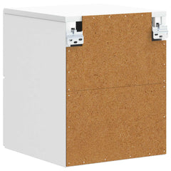 vidaXL Wall-Mounted Bedside Cabinet White 34.5 x 33 x 40 cm 6