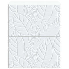 vidaXL Wall-Mounted Bedside Cabinet White 34.5 x 33 x 40 cm 4