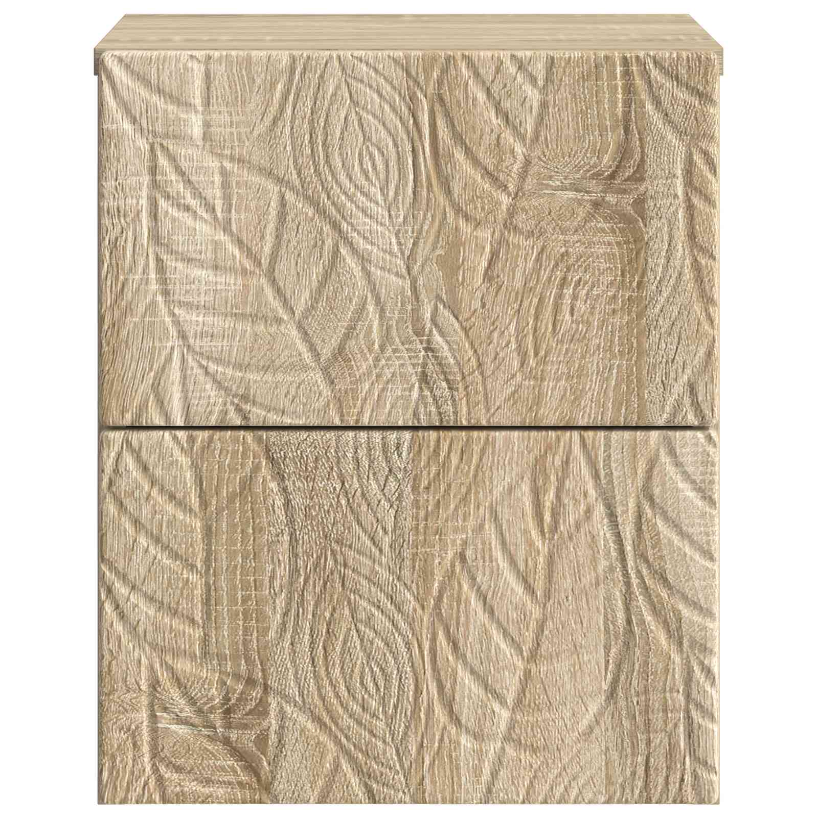 vidaXL Wall-Mounted Bedside Cabinet Sonoma Oak 34.5 x 33 x 40 cm 4