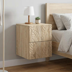 vidaXL Wall-Mounted Bedside Cabinet 34.5 x 33 x 40 cm