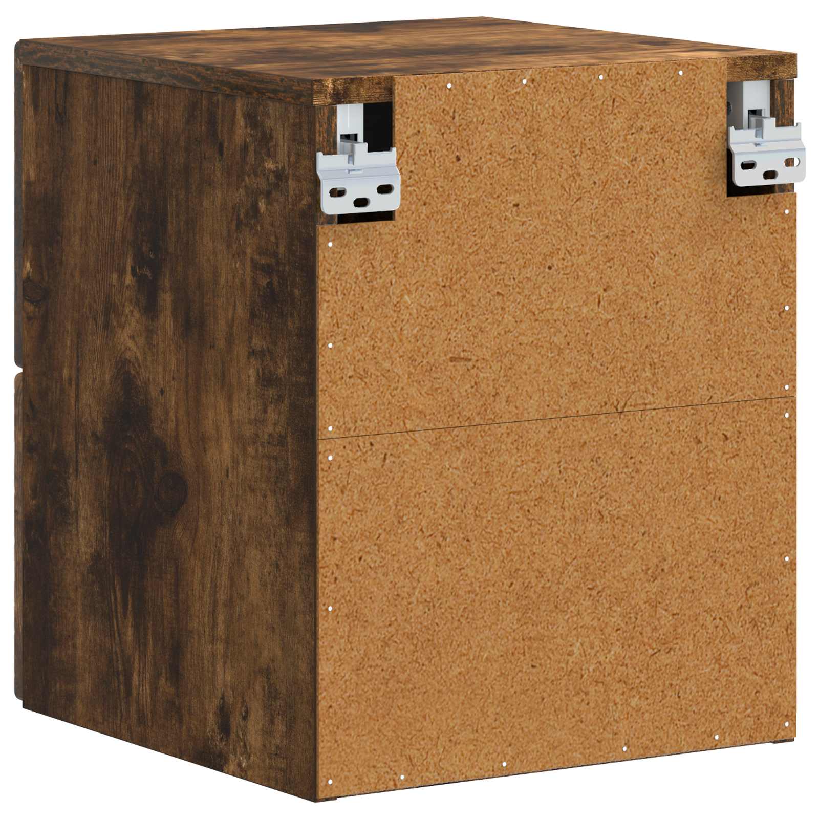 vidaXL Wall-Mounted Bedside Cabinet Smoked Oak 34.5 x 33 x 40 cm 6