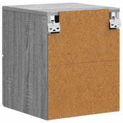 vidaXL Wall-Mounted Bedside Cabinet Grey Sonoma 34.5 x 33 x 40 cm 6