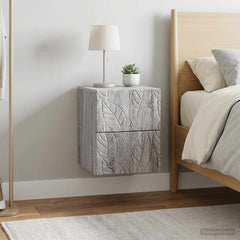 vidaXL Wall-Mounted Bedside Cabinet 34.5 x 33 x 40 cm