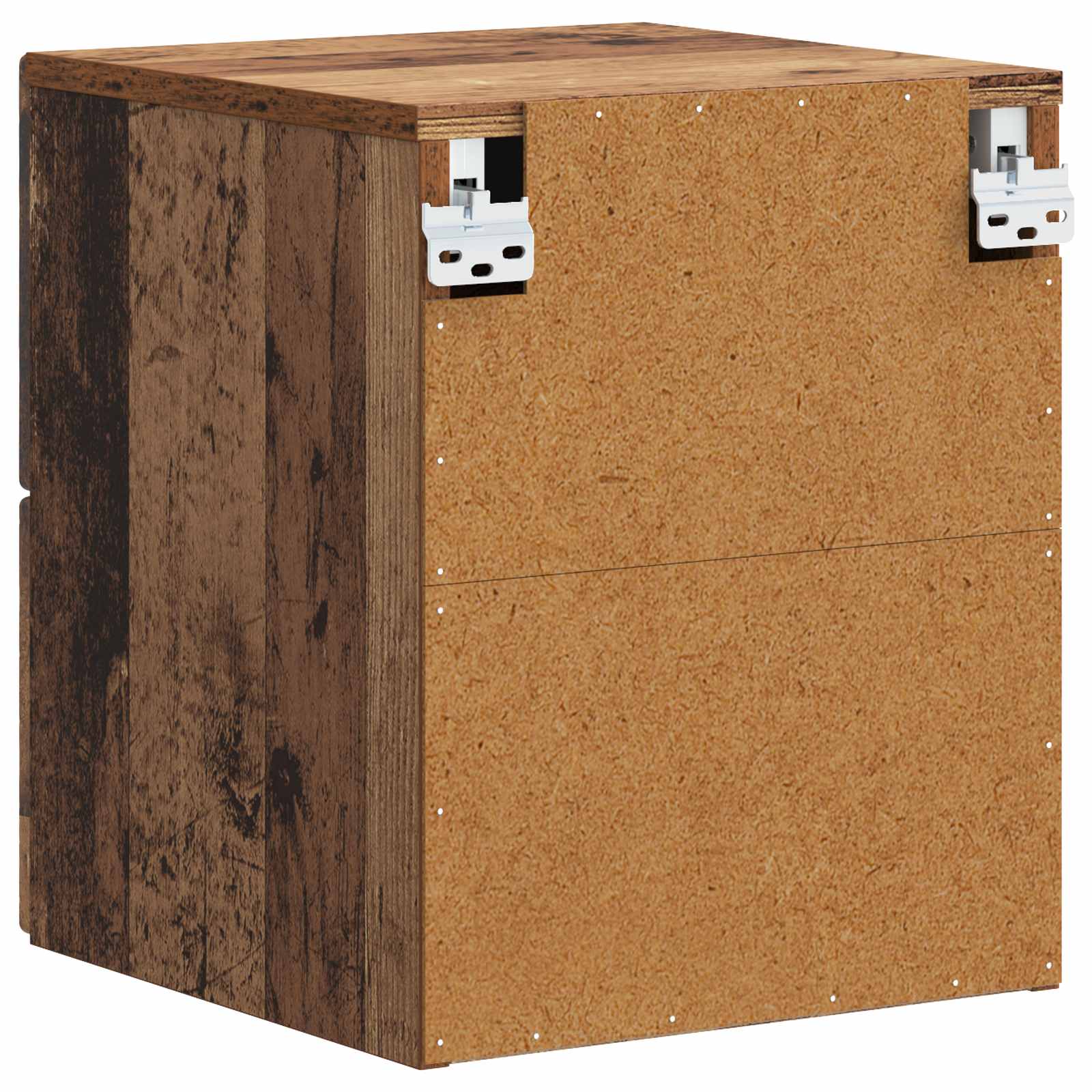 vidaXL Wall-Mounted Bedside Cabinet Old wood 34.5 x 33 x 40 cm 6