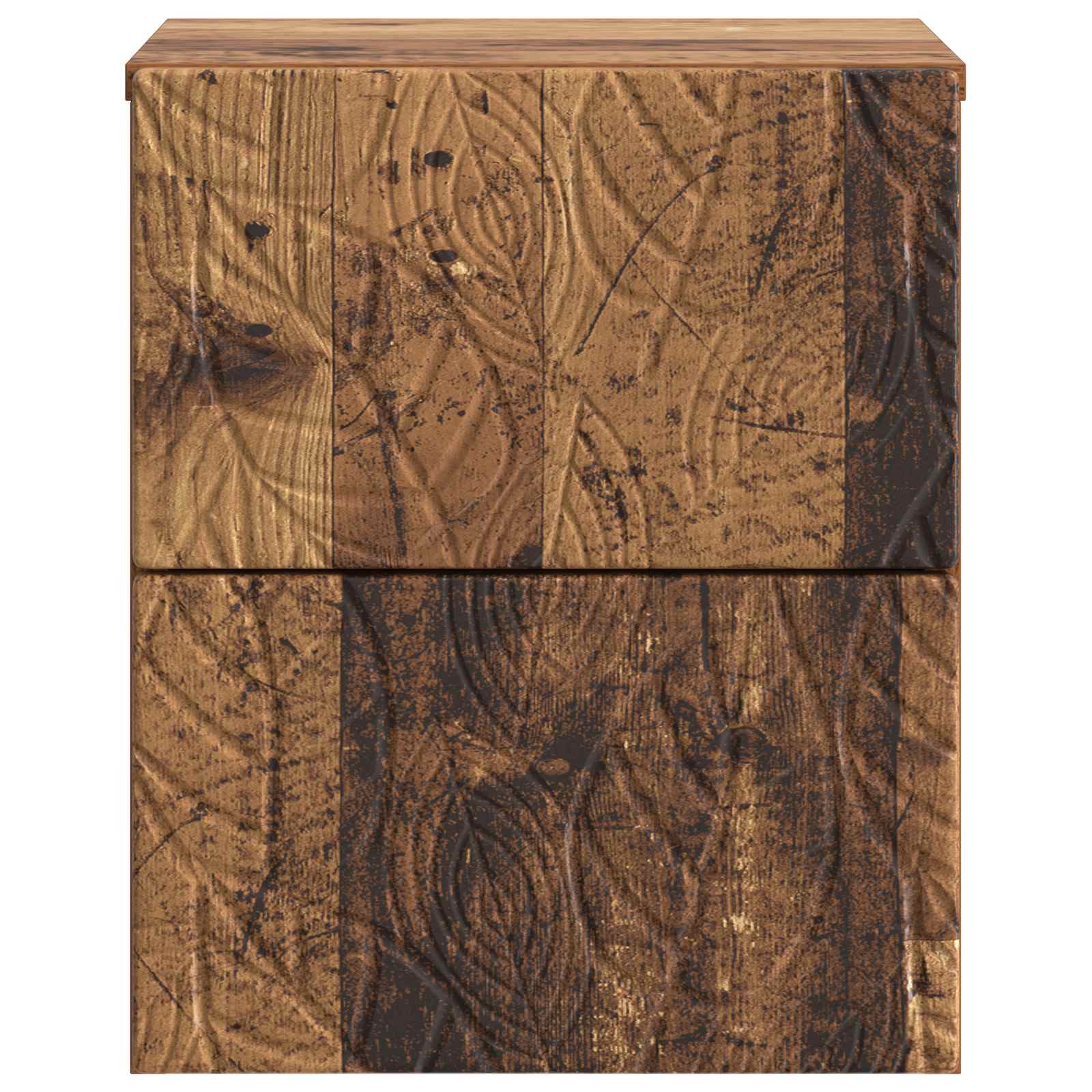 vidaXL Wall-Mounted Bedside Cabinet Old wood 34.5 x 33 x 40 cm 4