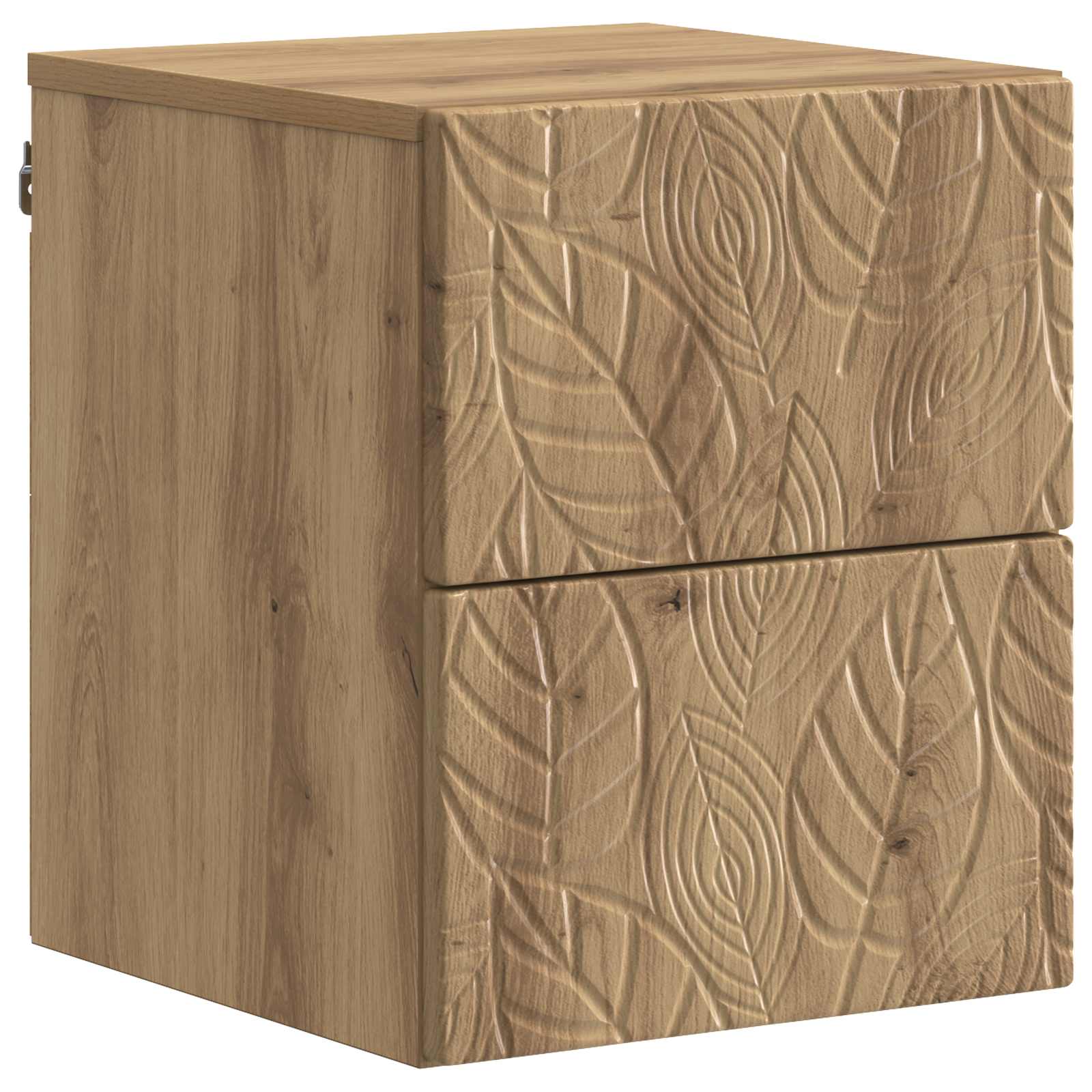vidaXL Wall-Mounted Bedside Cabinet Artisan Oak 34.5 x 33 x 40 cm 2