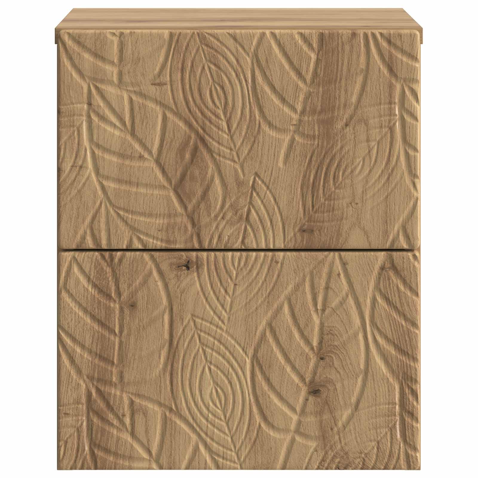 vidaXL Wall-Mounted Bedside Cabinet Artisan Oak 34.5 x 33 x 40 cm 4