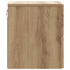 vidaXL Wall-Mounted Bedside Cabinet Artisan Oak 34.5 x 33 x 40 cm 5