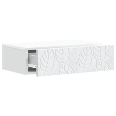 vidaXL Wall-Mounted Side Table White 59 x 34.5 x 17 cm Engineered Wood 3