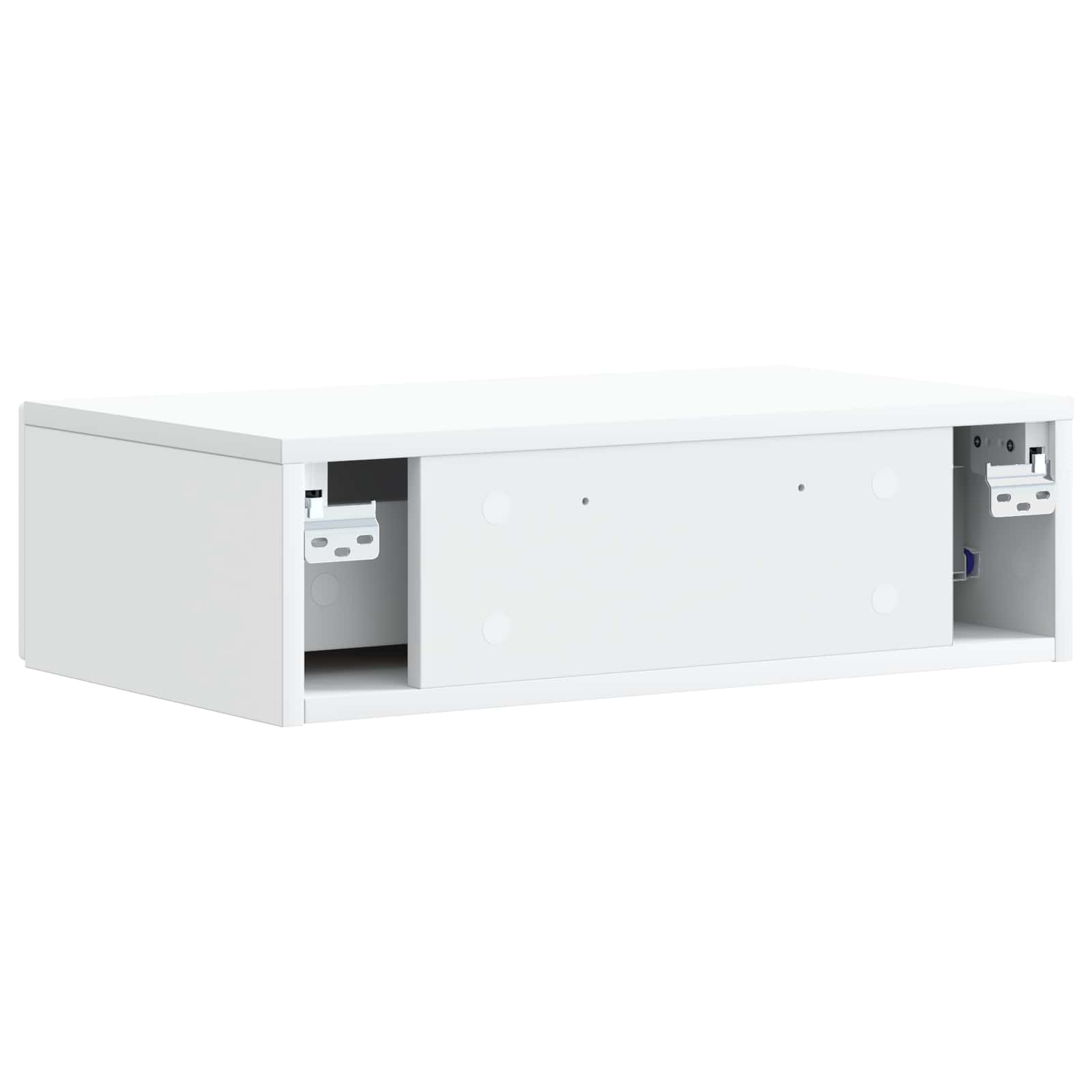 vidaXL Wall-Mounted Side Table White 59 x 34.5 x 17 cm Engineered Wood 6