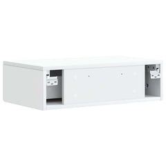 vidaXL Wall-Mounted Side Table White 59 x 34.5 x 17 cm Engineered Wood 6