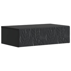 vidaXL Wall-Mounted Side Table 59 x 34.5 x 17 cm Engineered Wood Black 2
