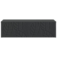 vidaXL Wall-Mounted Side Table 59 x 34.5 x 17 cm Engineered Wood Black 4