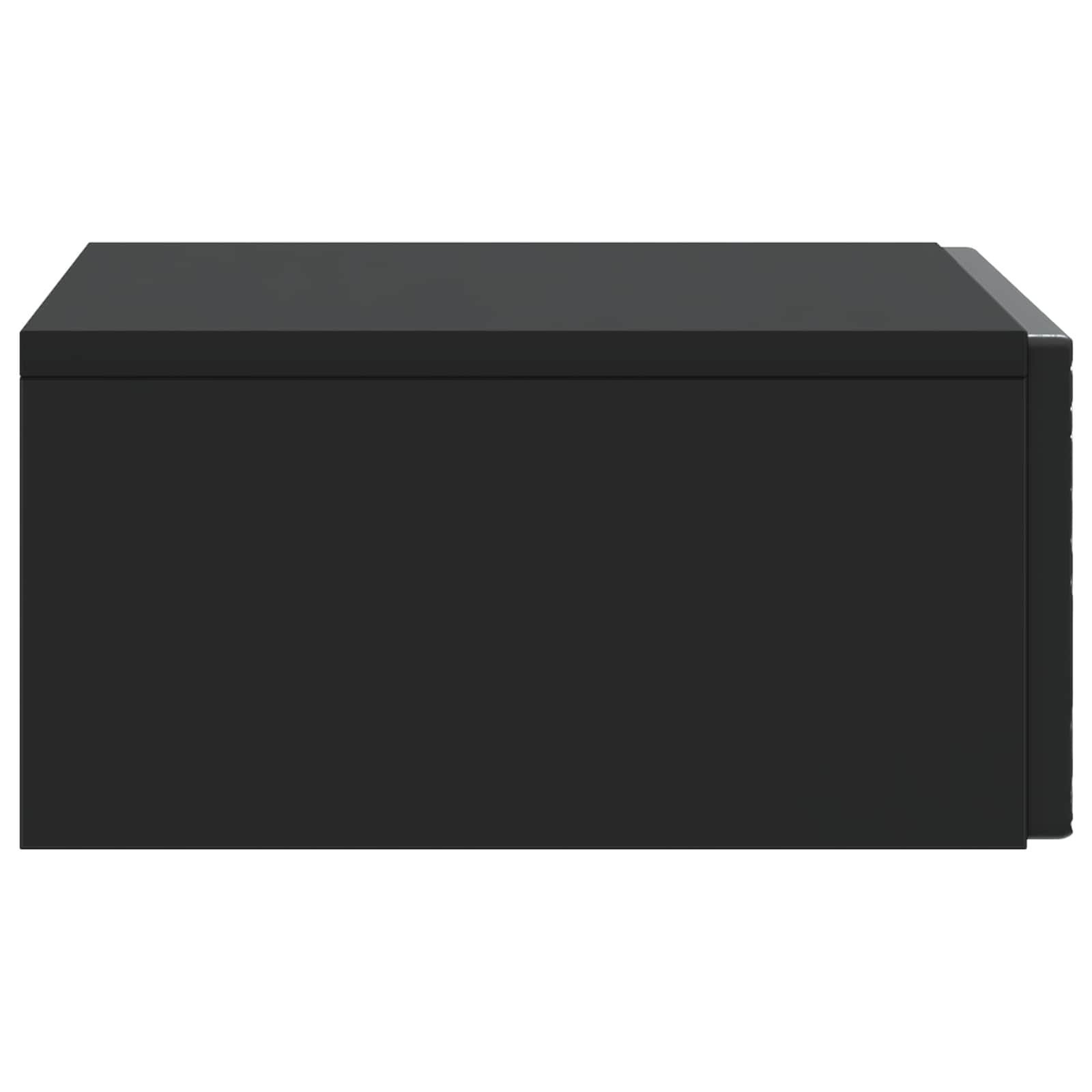 vidaXL Wall-Mounted Side Table 59 x 34.5 x 17 cm Engineered Wood Black 5