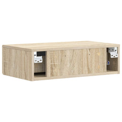 vidaXL Wall-Mounted Side Table 59 x 34.5 x 17 cm Engineered Wood 6