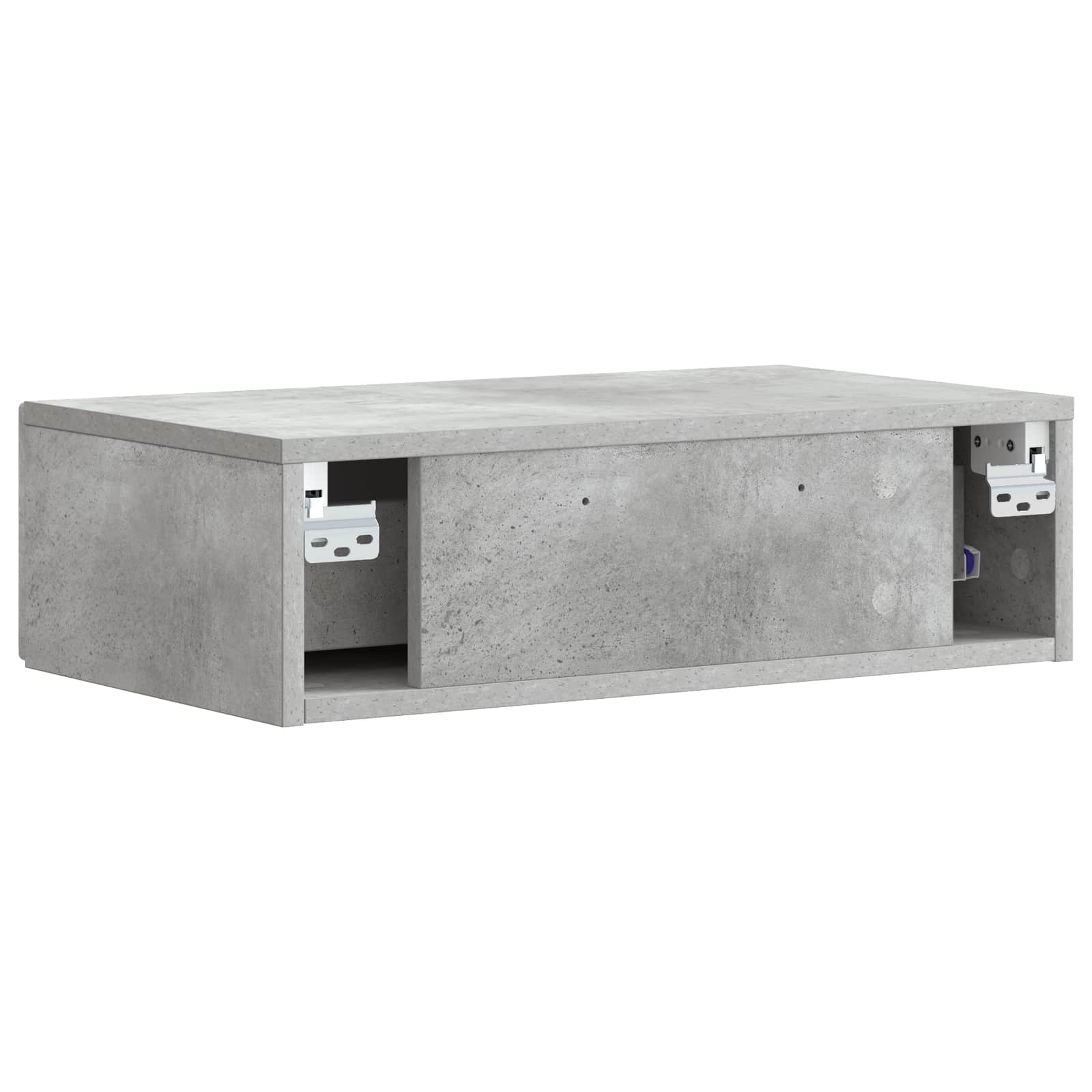 vidaXL Wall-Mounted Side Table 59 x 34.5 x 17 cm Engineered Wood 6