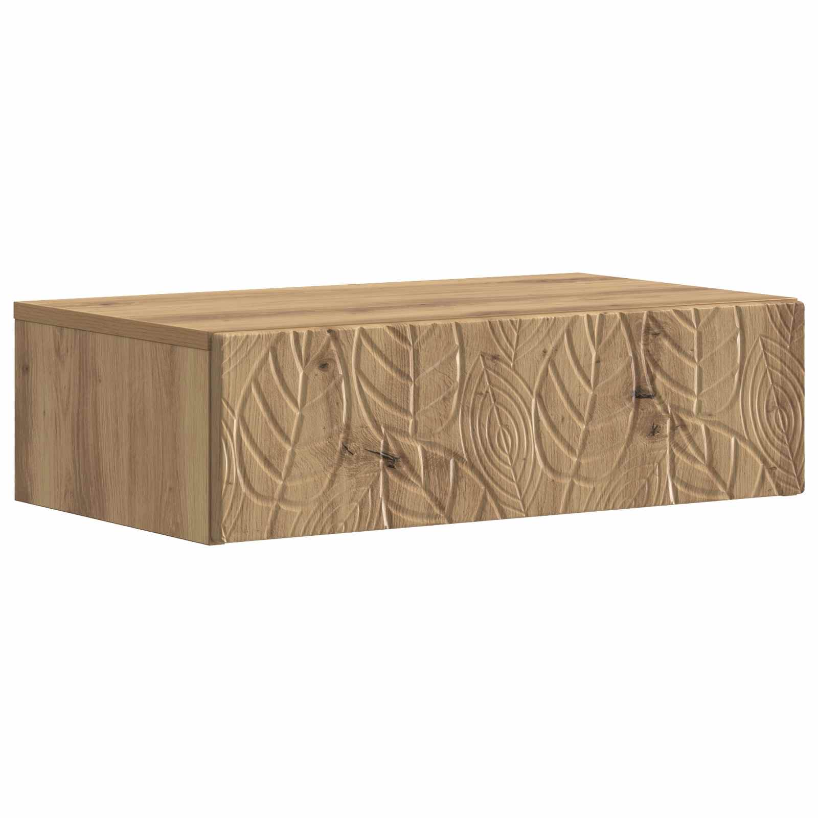 vidaXL Wall-Mounted Side Table 59 x 34.5 x 17 cm Engineered Wood 2