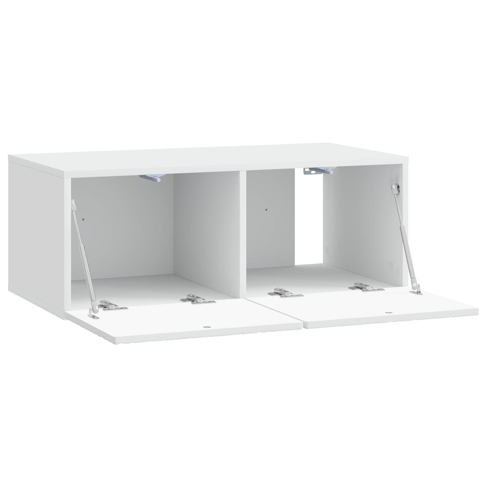 vidaXL Wall-Mounted TV Cabinet 98 x 41 x 30 cm White Engineered Wood 4
