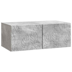 vidaXL Wall-Mounted TV Cabinet 98 x 41 x 30 cm Concrete Grey 2