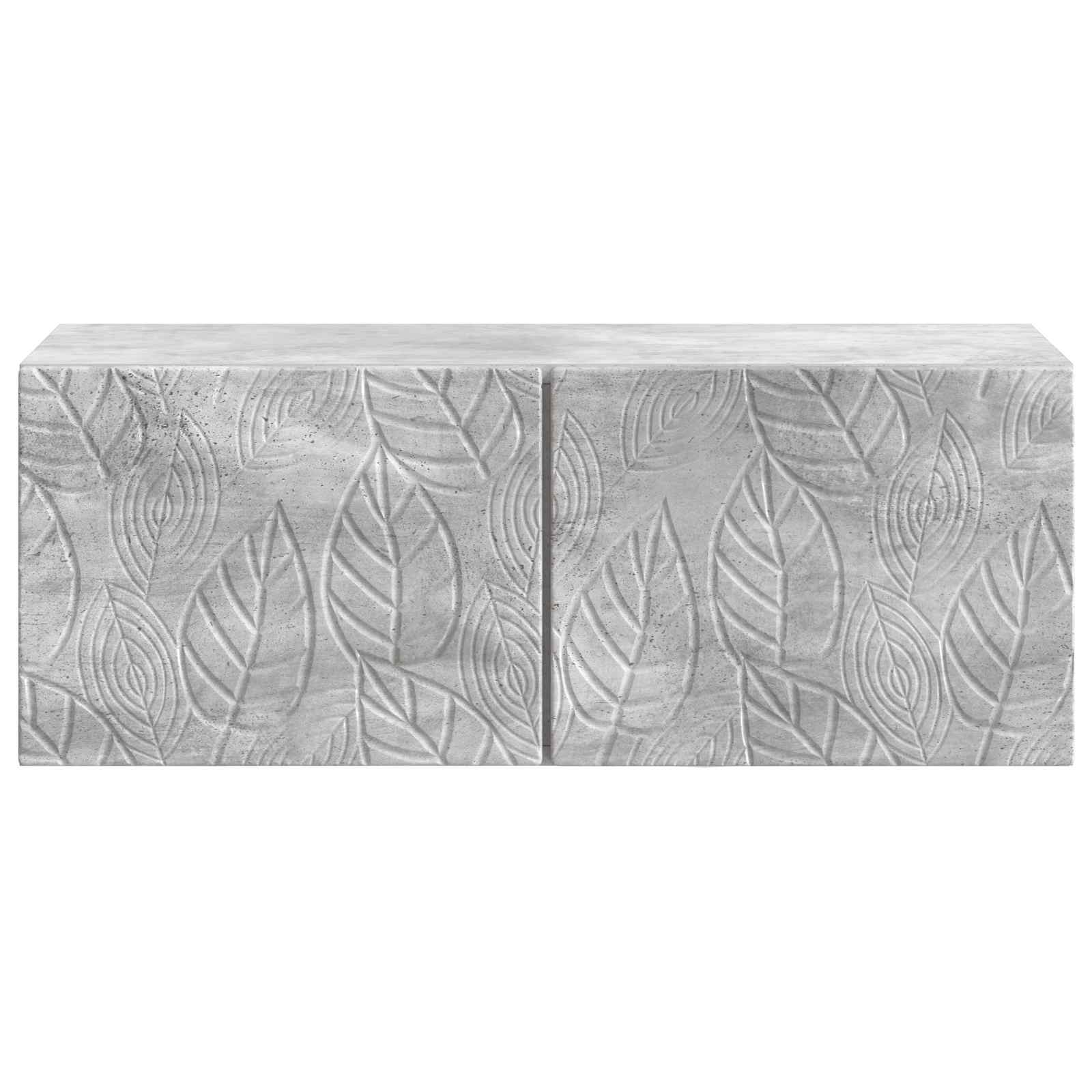 vidaXL Wall-Mounted TV Cabinet 98 x 41 x 30 cm Concrete Grey 5