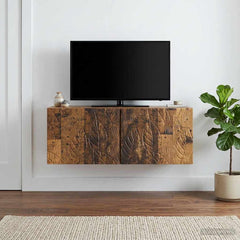 vidaXL Wall-Mounted TV Cabinet 98 x 41 x 30 cm Old Wood 3