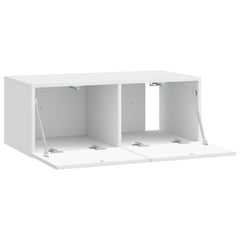 vidaXL Wall-Mounted TV Cabinet 59.5 x 31 cm White Engineered Wood 4