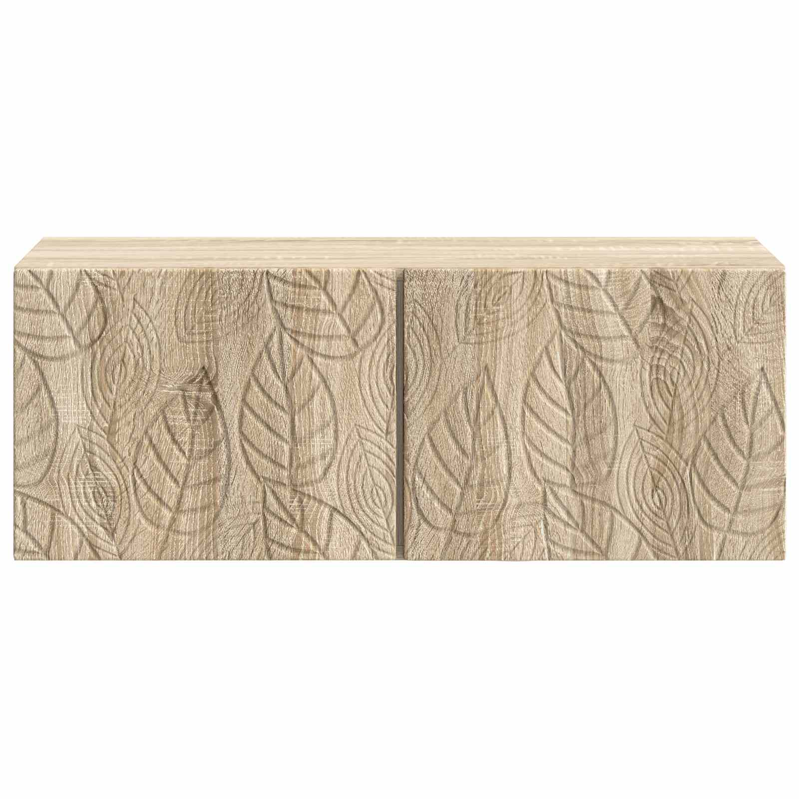 vidaXL Wall-Mounted TV Cabinet 59.5 x 31 cm Sonoma Oak Engineered Wood 5