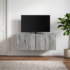 vidaXL Wall-Mounted TV Cabinet 59.5 x 31 cm Grey Sonoma 3
