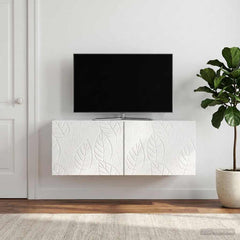 vidaXL Wall-Mounted TV Cabinet 98 x 31 cm High Gloss White 3