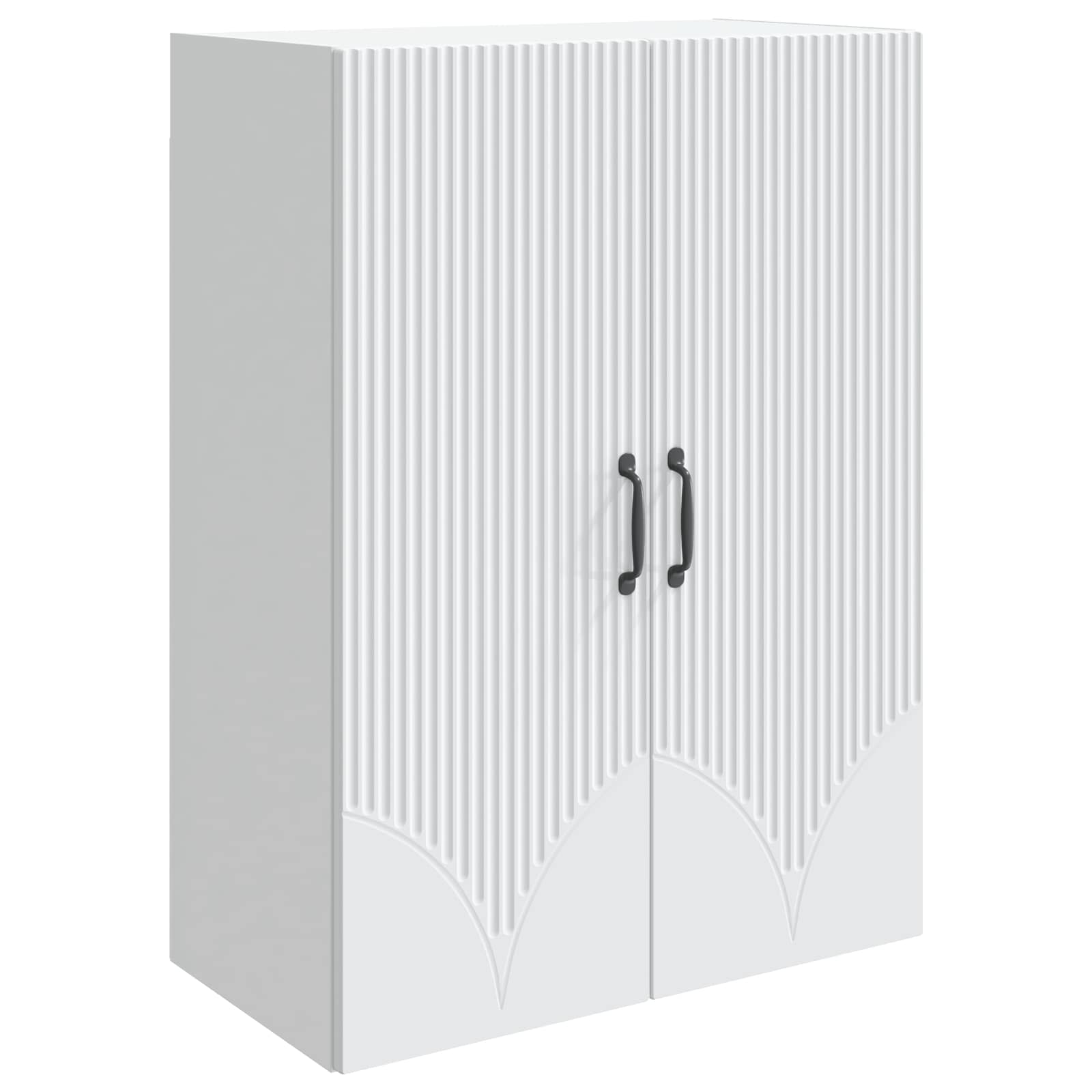 vidaXL Wall-Mounted Cabinet White 66 x 34.5 x 90 cm Engineered Wood 2