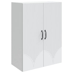 vidaXL Wall-Mounted Cabinet White 66 x 34.5 x 90 cm Engineered Wood 2