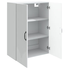vidaXL Wall-Mounted Cabinet White 66 x 34.5 x 90 cm Engineered Wood 3