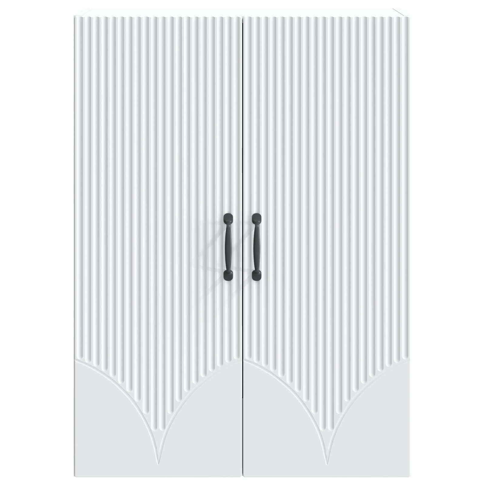 vidaXL Wall-Mounted Cabinet White 66 x 34.5 x 90 cm Engineered Wood 4
