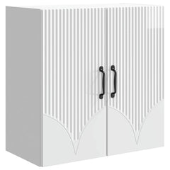 Wall-Mounted Cabinet 59 x 31 x 60 cm Engineered Wood High gloss white