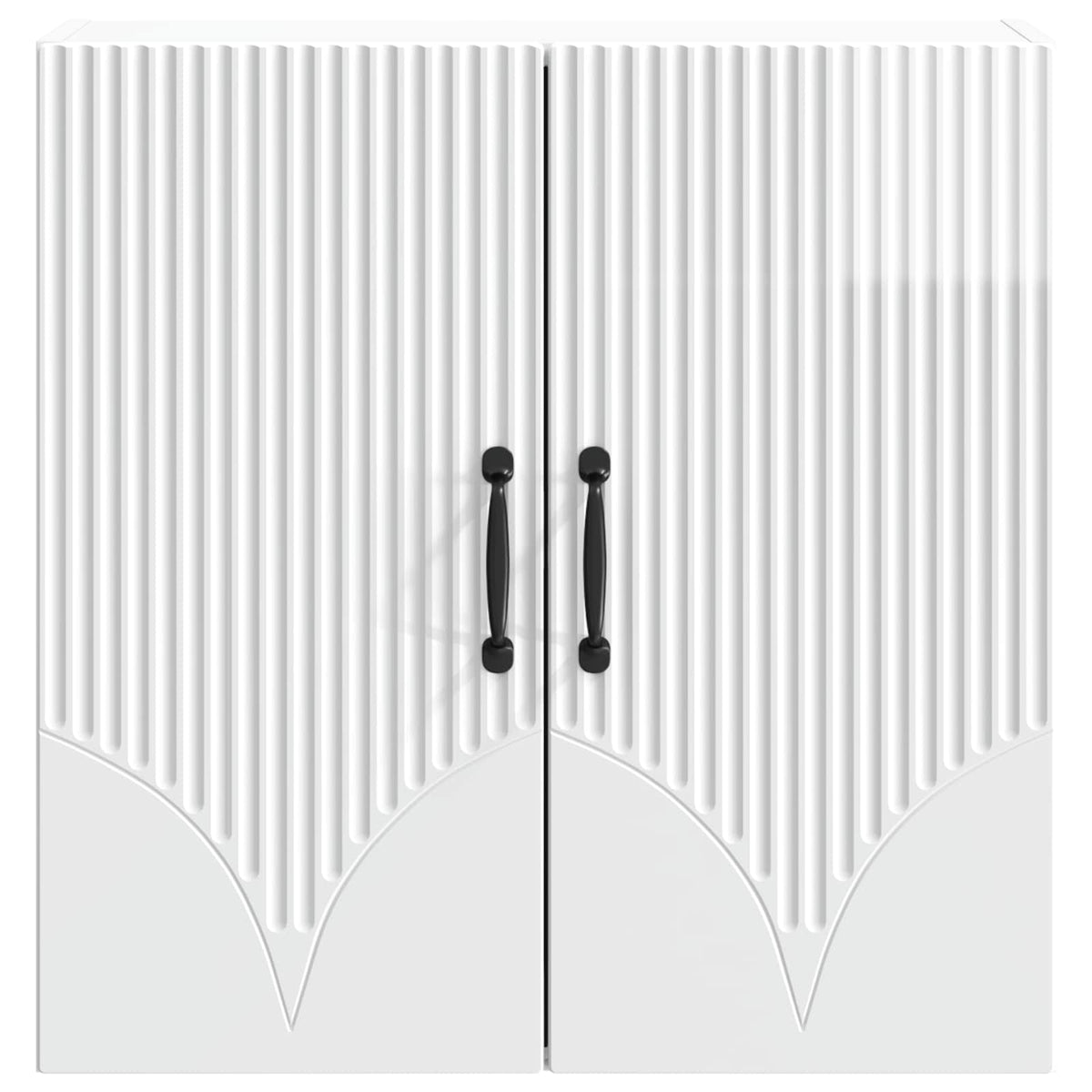 Wall-Mounted Cabinet 59 x 31 x 60 cm Engineered Wood High gloss white