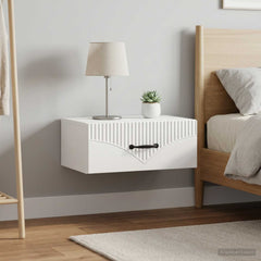 vidaXL Wall-Mounted Bedside Cabinet 2 pcs White 49 x 34.5 x 20 cm 4