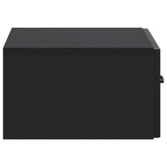 vidaXL Wall-Mounted Bedside Cabinet Black 49 x 34.5 x 20 cm 6