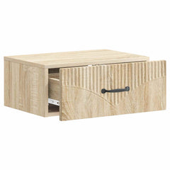vidaXL Wall-Mounted Bedside Cabinet Sonoma Oak 49 x 34.5 x 20 cm 4