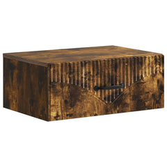vidaXL Wall-Mounted Bedside Cabinet Smoked Oak 49 x 34.5 x 20 cm 2