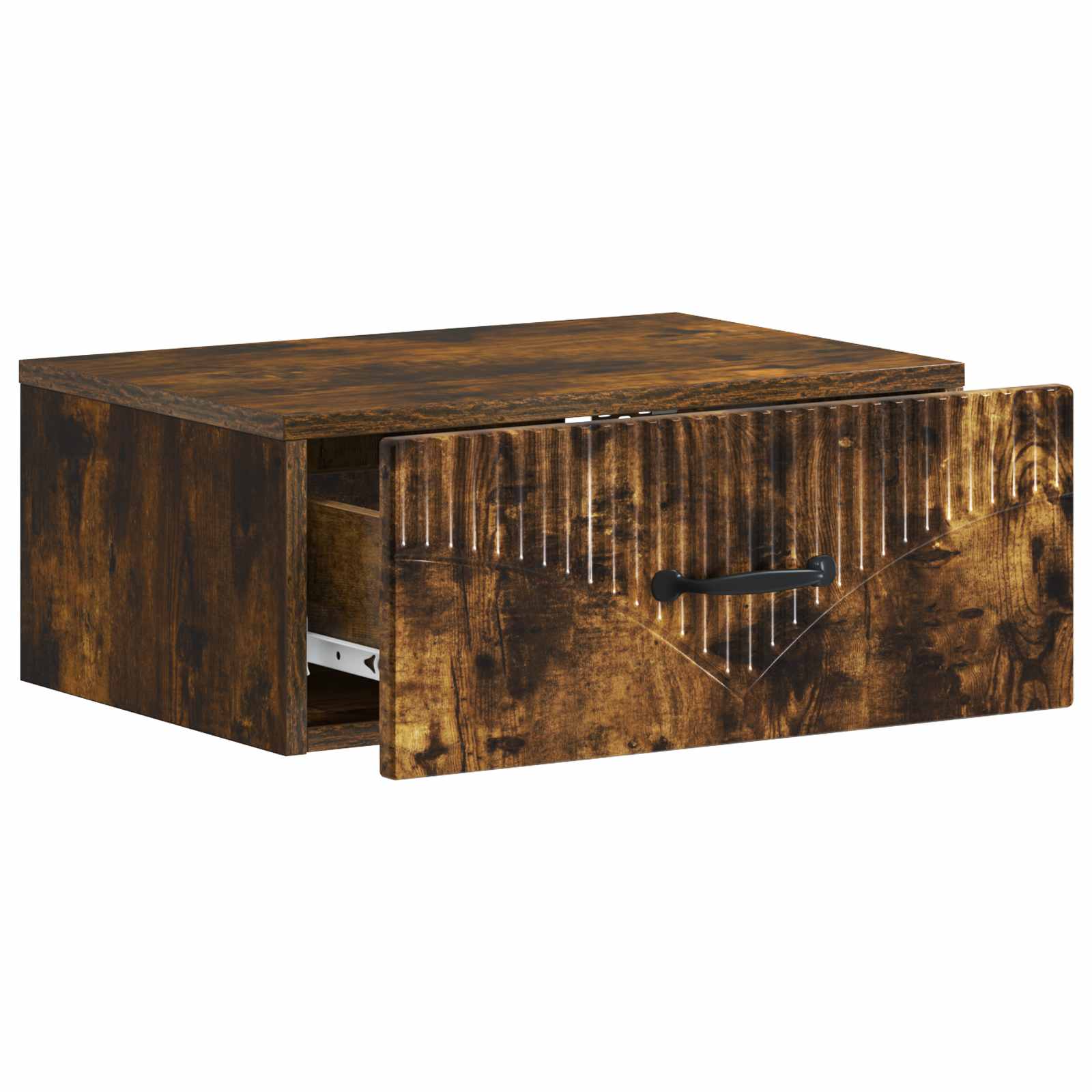 vidaXL Wall-Mounted Bedside Cabinet Smoked Oak 49 x 34.5 x 20 cm 4