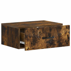 vidaXL Wall-Mounted Bedside Cabinet 2 pcs Smoked Oak 49 x 34.5 x 20 cm 6