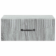 vidaXL Wall-Mounted Bedside Cabinet Grey Sonoma 49 x 34.5 x 20 cm 5
