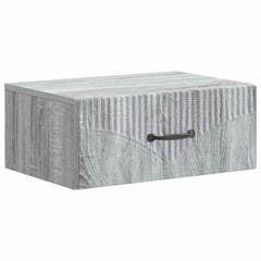 vidaXL Wall-Mounted Bedside Cabinet 2 pcs Grey Sonoma 5