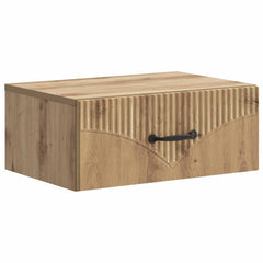 vidaXL Wall-Mounted Bedside Cabinet 2 pcs Artisan Oak 5