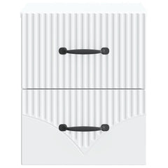 vidaXL Wall-Mounted Bedside Cabinet White 34.5 x 33 x 40 cm 5