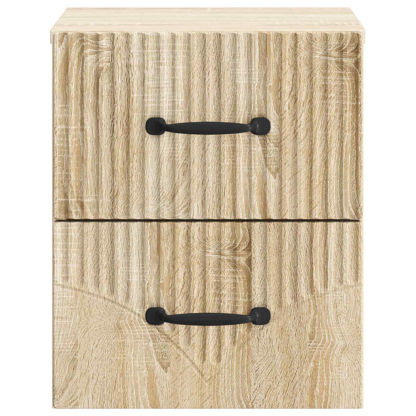 vidaXL Wall-Mounted Bedside Cabinet Sonoma Oak 34.5 x 33 x 40 cm 5