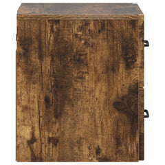 vidaXL Wall-Mounted Bedside Cabinet Smoked Oak 34.5 x 33 x 40 cm 6